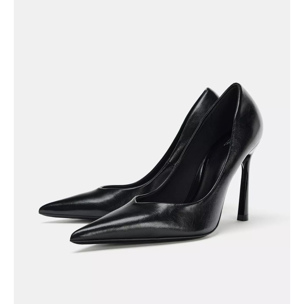 Zara Black Pointed Heels